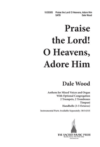 Praise the Lord, O Heavens Adore Him image number null