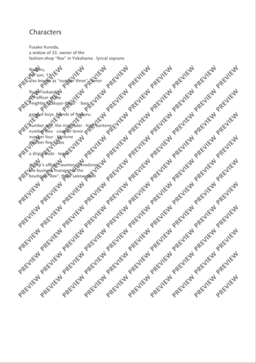 Das verratene Meer Study Score scores gallery preview page 6