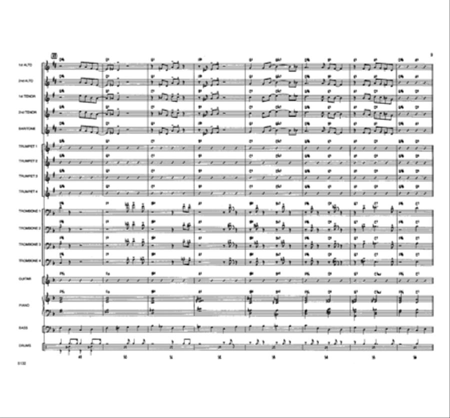 A Shuffle for Uncle Guido Jazz Ensemble scores gallery preview page 8