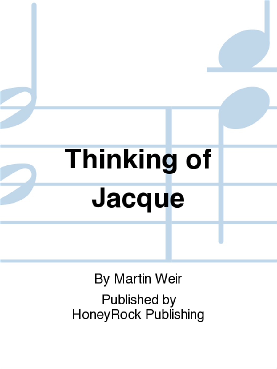 Thinking of Jacque Thinking of Jacque Vibraphone scores gallery preview page 1