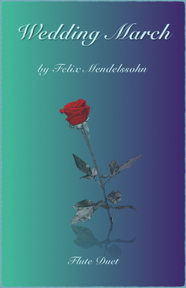 Book cover for Wedding March by Mendelssohn, Flute Duet
