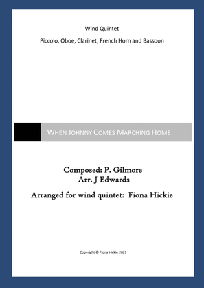 When Johnny Comes Marching Home: Wind Quintet
