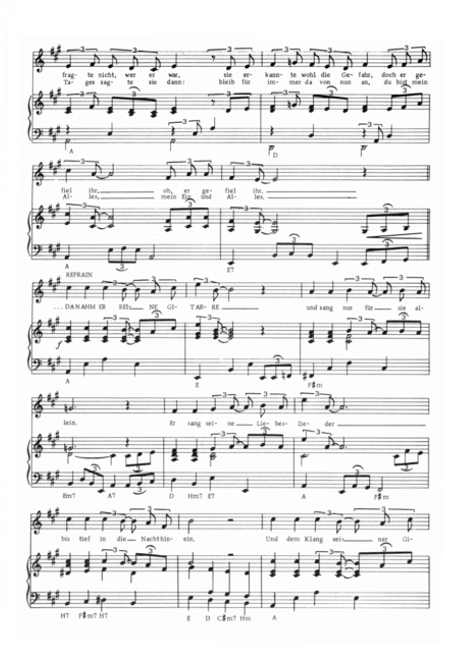 Da nahm er seine Gitarre Electric Guitar scores gallery preview page 4