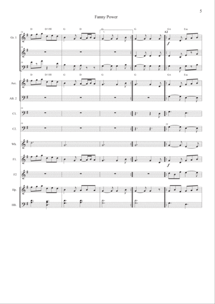 Fanny Power Small Ensemble scores gallery preview page 5