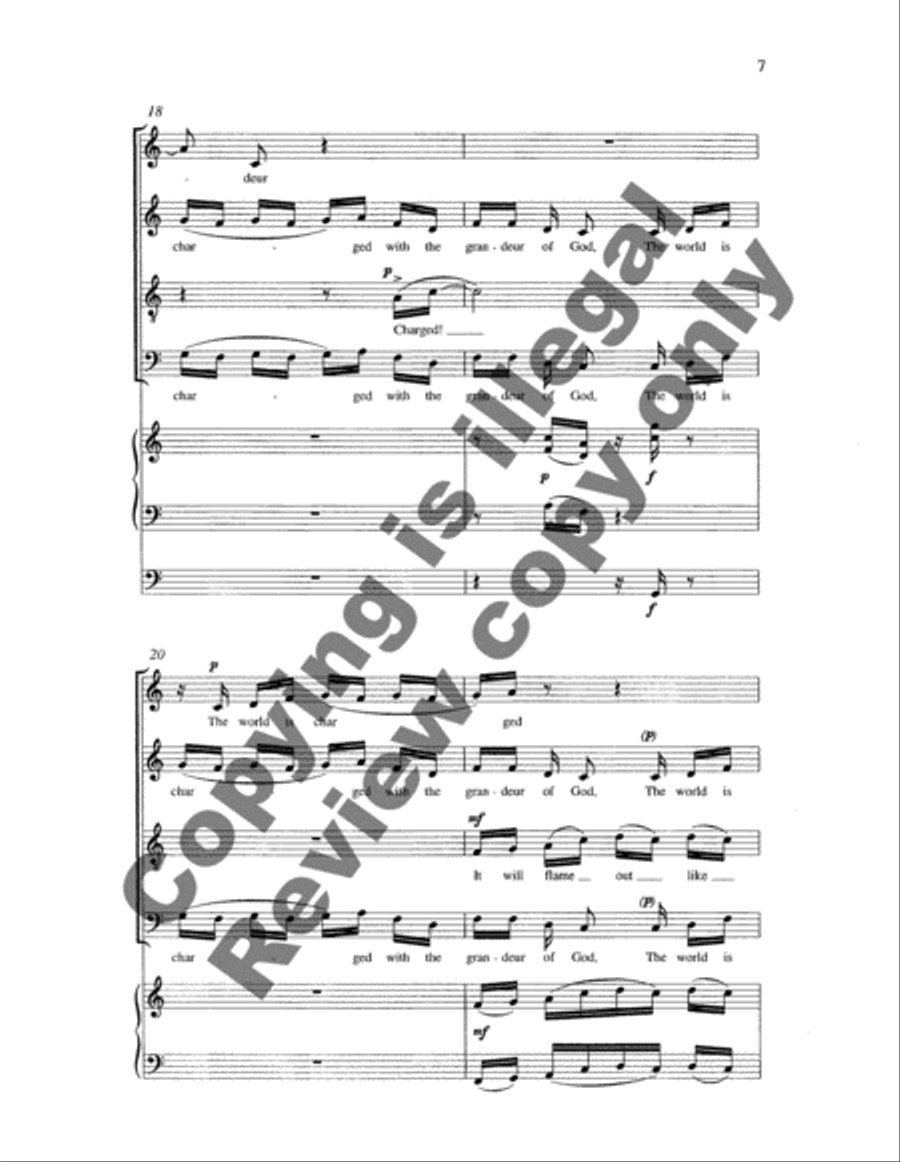 God's Grandeur God's Grandeur 4-Part scores gallery preview page 7