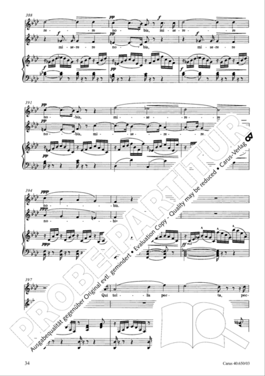 Petite Messe solennelle 4-Part scores gallery preview page 37