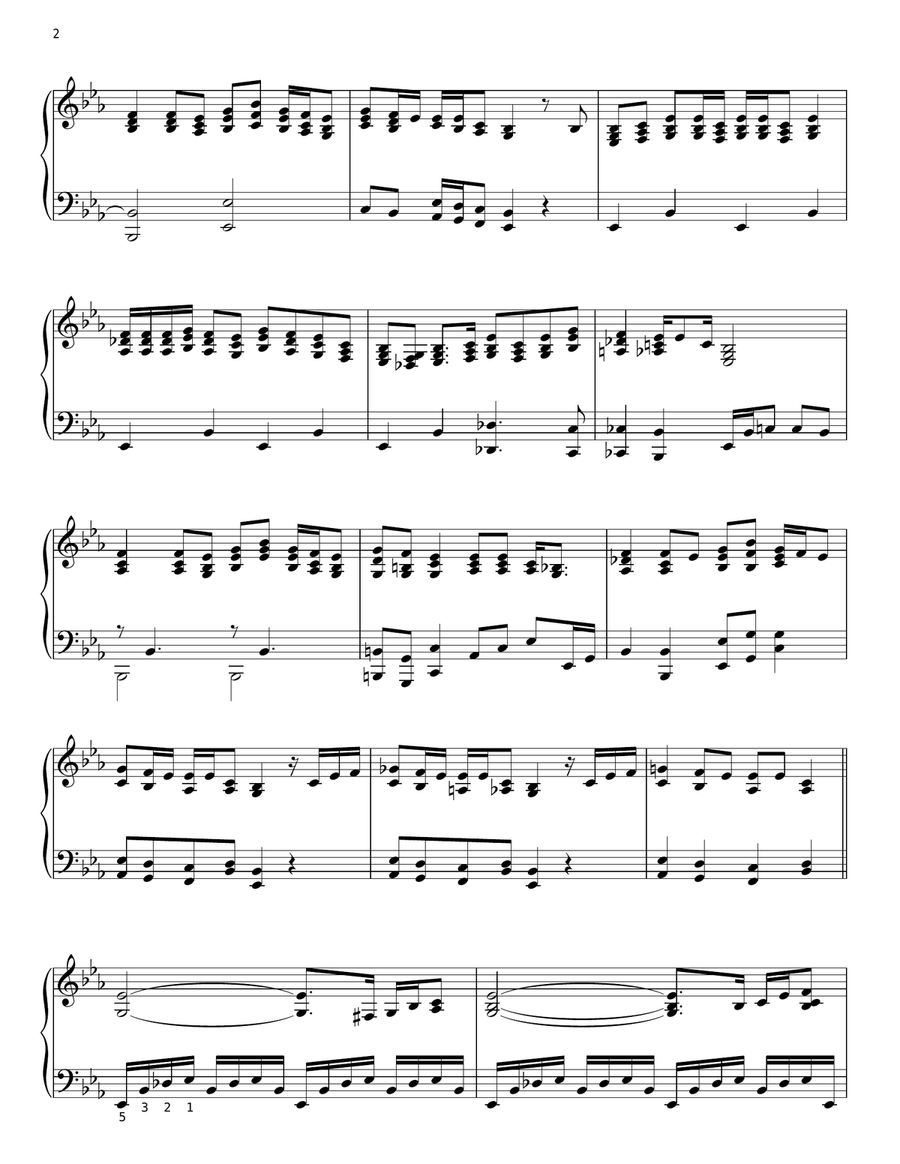 Down To The River To Pray Piano Solo scores gallery preview page 2
