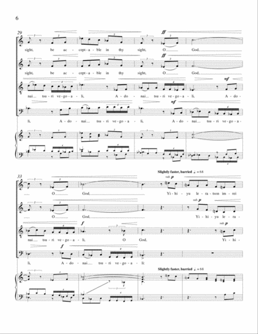 May the Words of My Mouth 4-Part scores gallery preview page 5