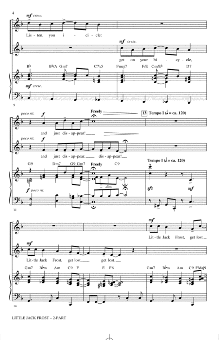 Little Jack Frost (Get Lost) 2-Part scores gallery preview page 2
