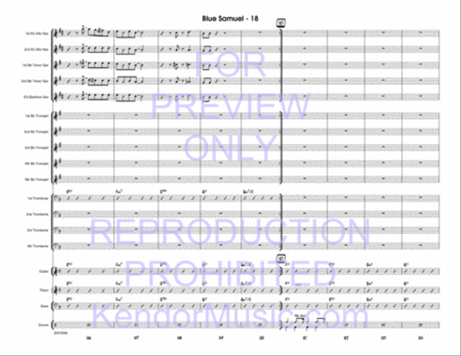 Blue Samuel Jazz Ensemble scores gallery preview page 19