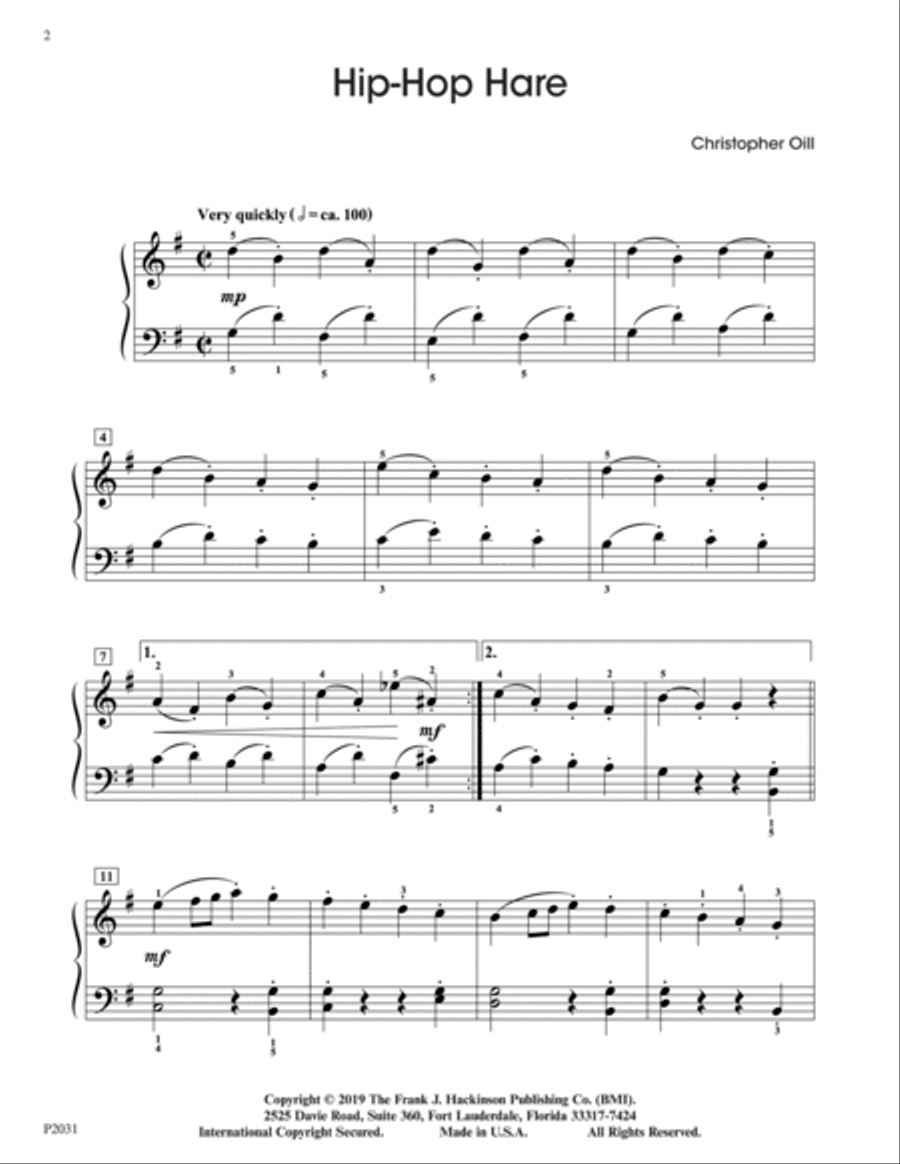 Hip-Hop Hare Hip-Hop Hare Piano Solo scores gallery preview page 2