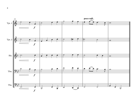 Guyanese National Anthem (Dear Land of Guyana, of Rivers and Plains) for Brass Quintet image number null