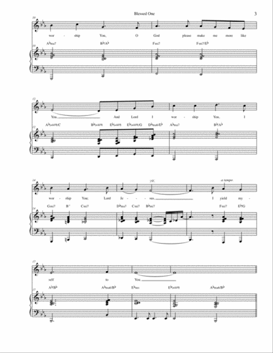 Blessed One Blessed One Voice scores gallery preview page 3