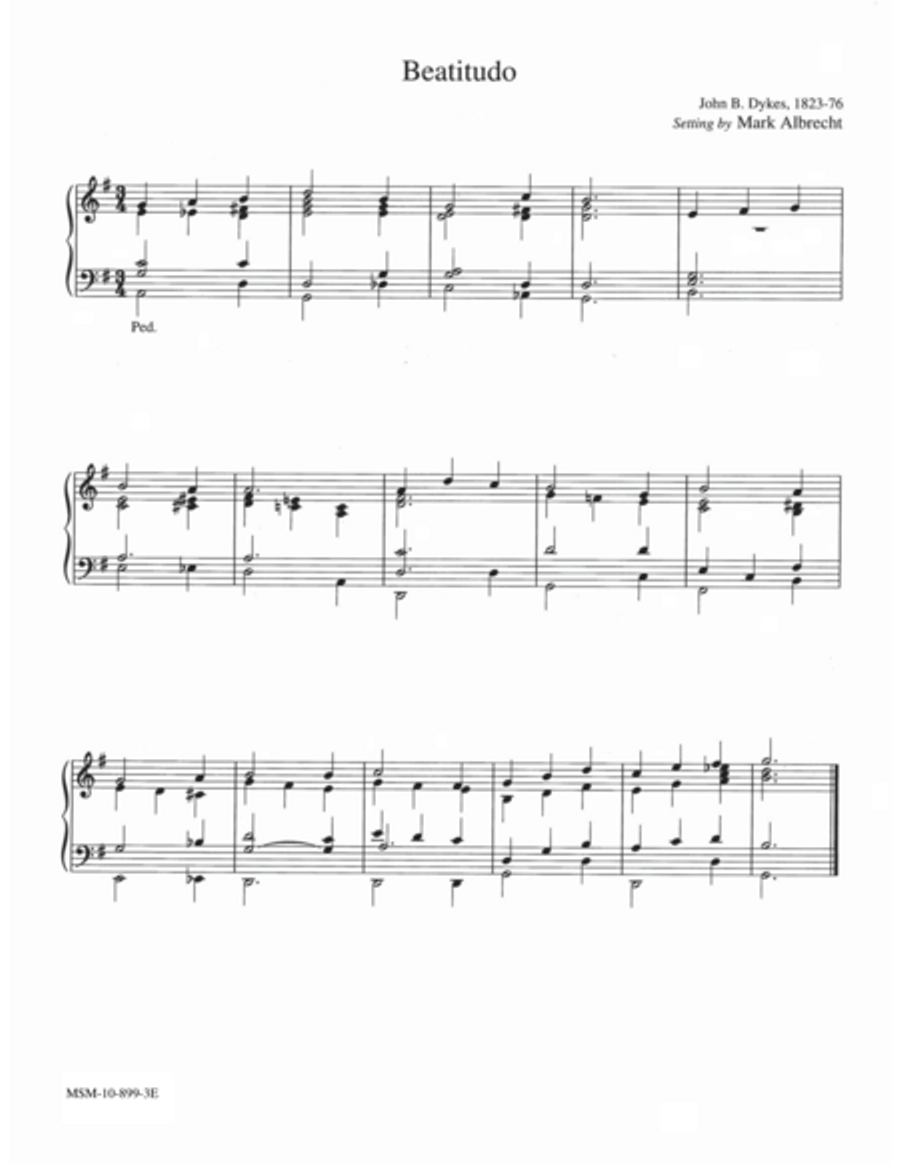 Beatitudo Organ scores gallery preview page 1