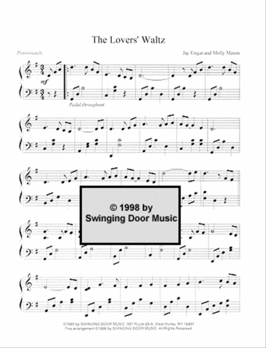 The Lovers' Waltz Piano Solo scores gallery preview page 3