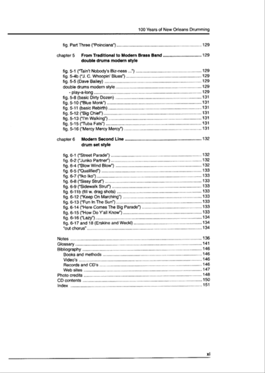 Second Line: 100 Years of New Orleans Drumming Drums scores gallery preview page 9