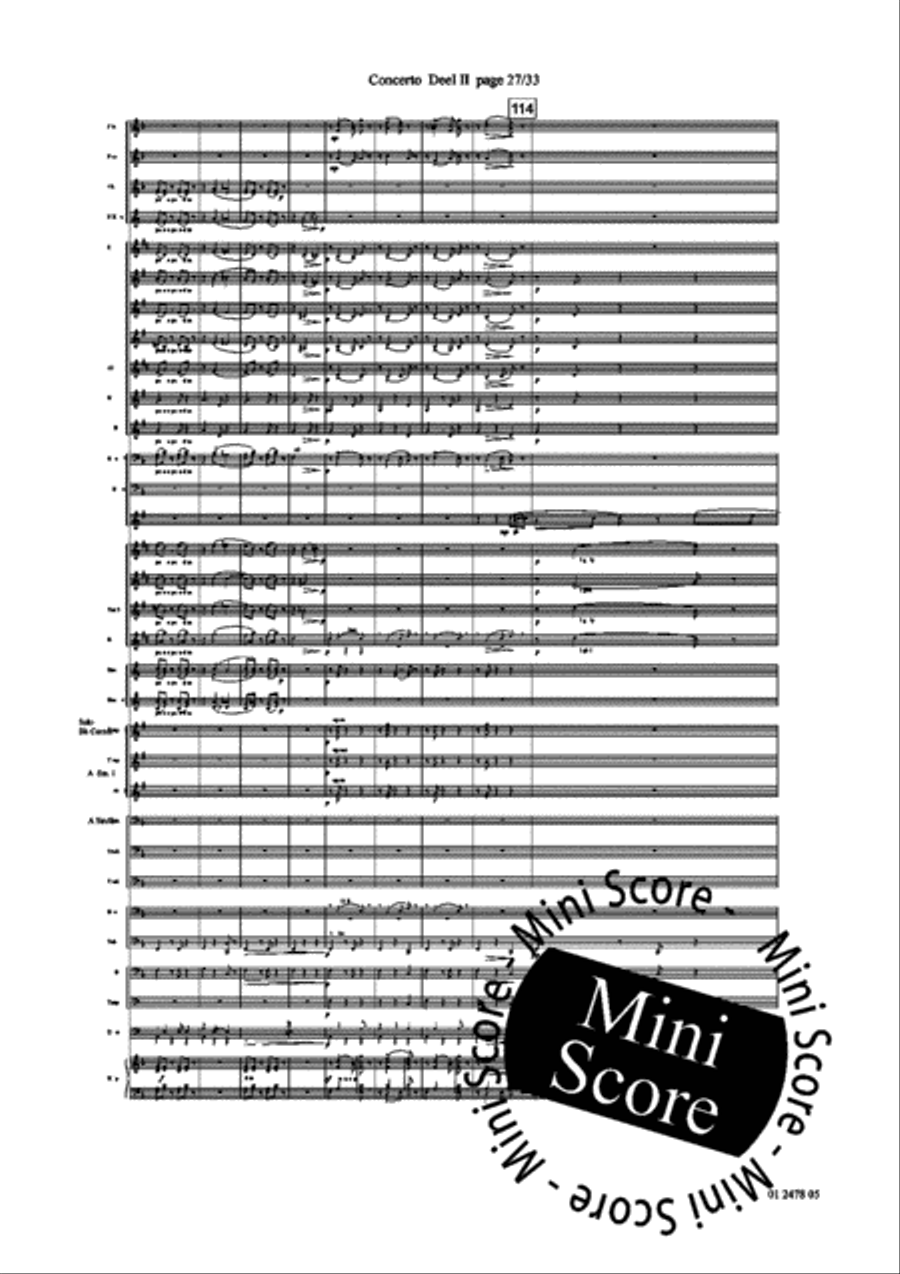 Concerto for Trumpet part 2 and 3 Concert Band scores gallery preview page 31