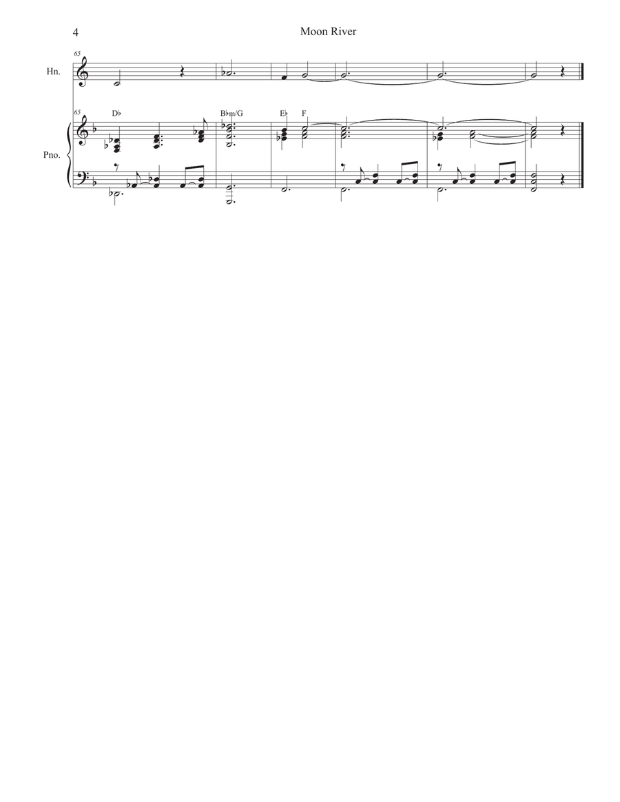 Moon River Moon River Piano scores gallery preview page 4
