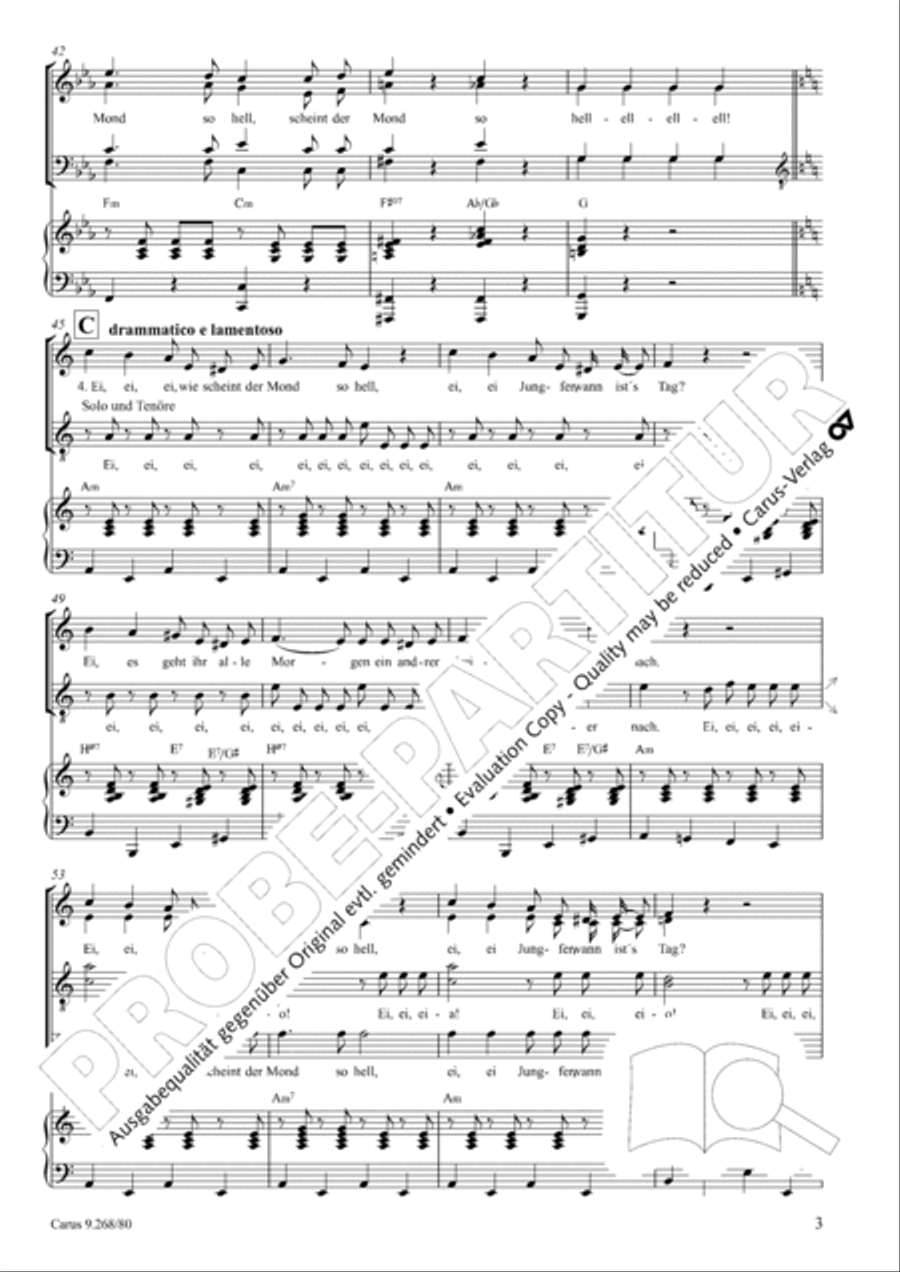 Ei! Ei! 4-Part scores gallery preview page 4
