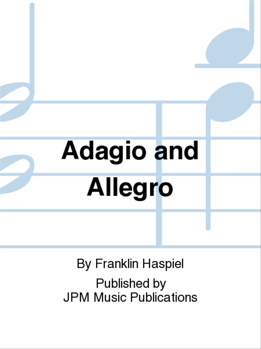 Adagio and Allegro B-Flat Clarinet scores gallery preview page 1