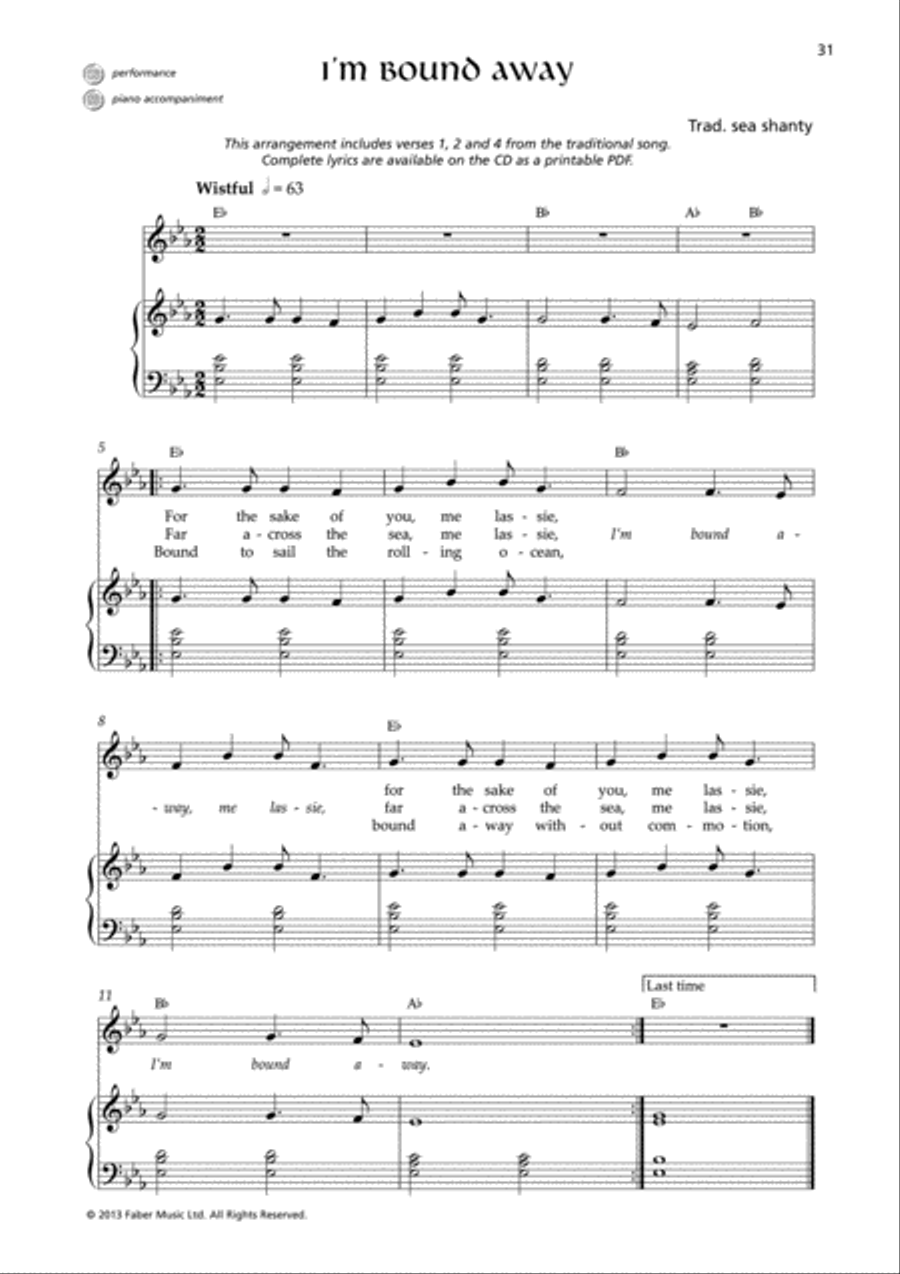 The Language of Folk, Book 1 Voice scores gallery preview page 4