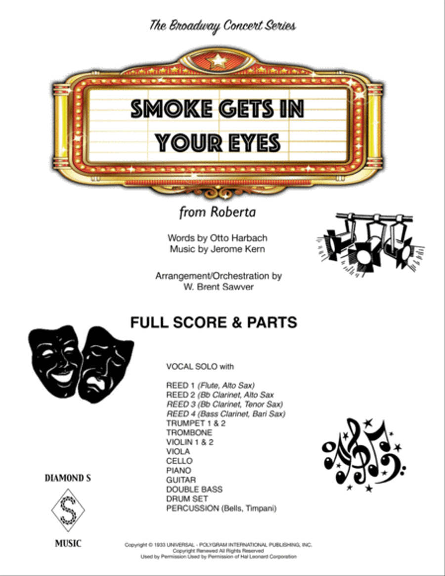 Smoke Gets In Your Eyes Large Ensemble scores gallery preview page 1