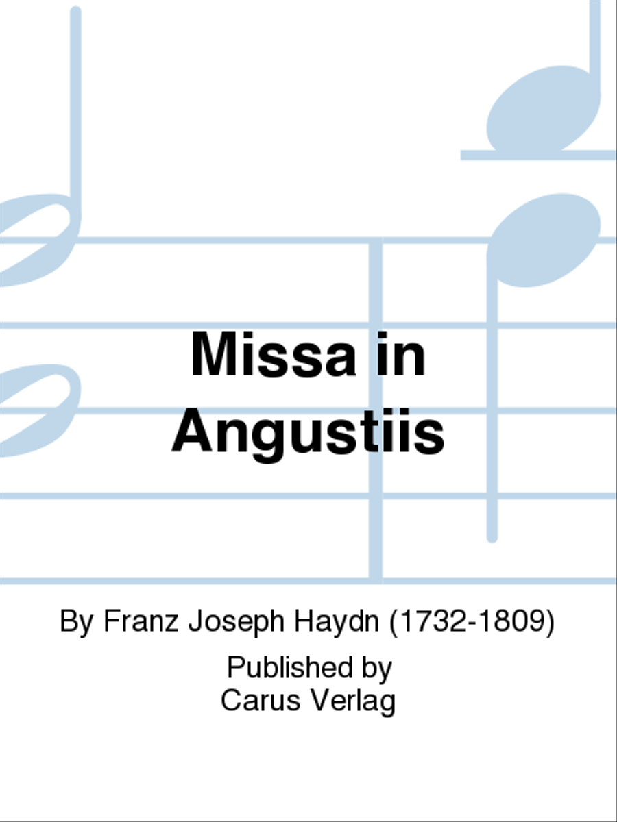 Missa in Angustiis Missa in Angustiis Orchestra scores gallery preview page 1