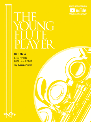 Book cover for The Young Flute Player Book 4