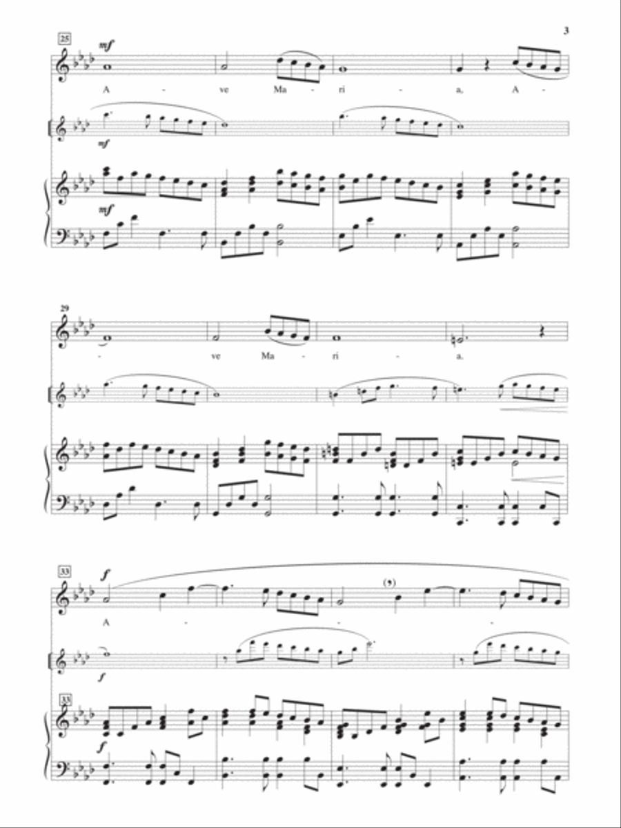 Ave Maria [High Voice] High Voice scores gallery preview page 3