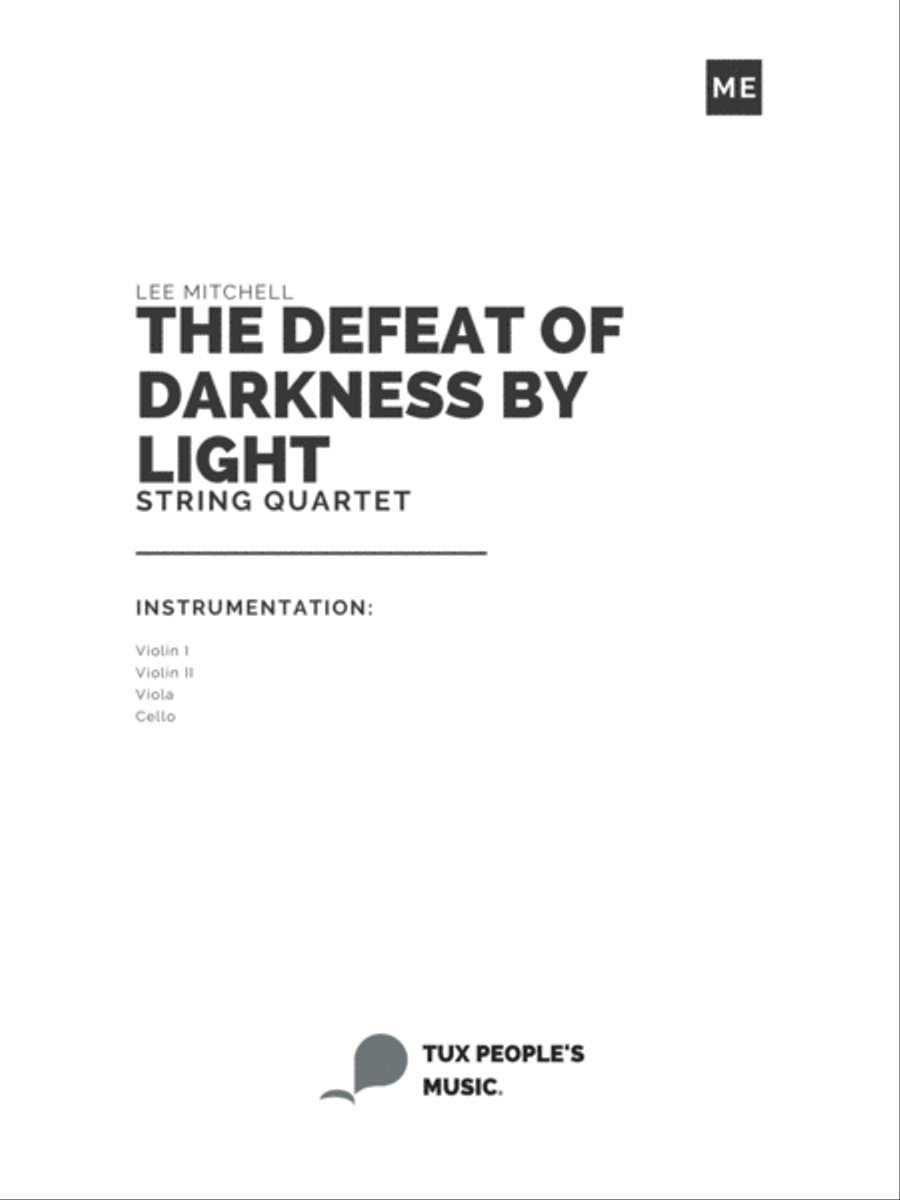The Defeat of Darkness by Light String Quintet scores gallery preview page 2
