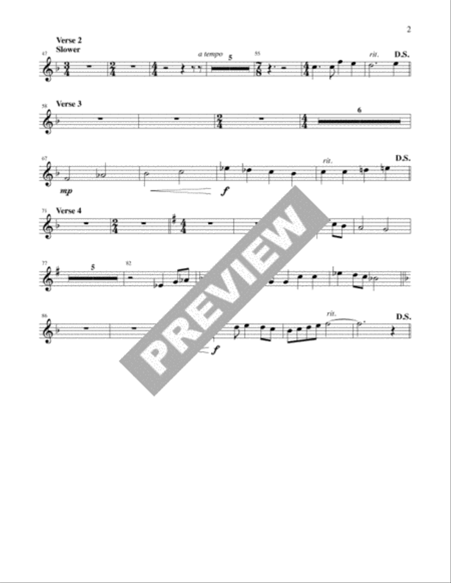 Sing to God a Joyful Song - Full Score and Parts 4-Part scores gallery preview page 4