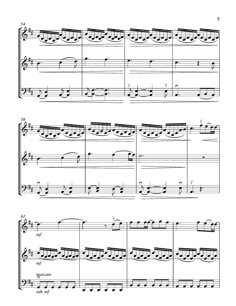 I Get To Love You String Trio scores gallery preview page 5
