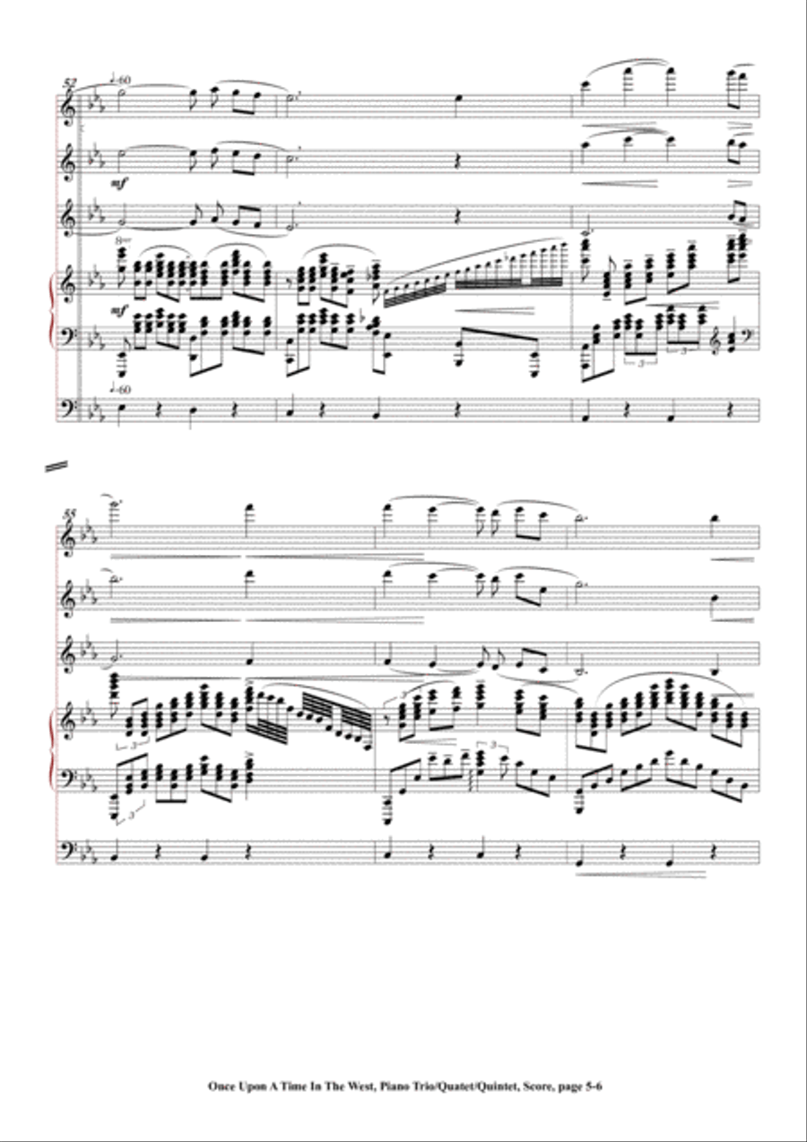 Once Upon A Time In The West Piano Trio scores gallery preview page 5