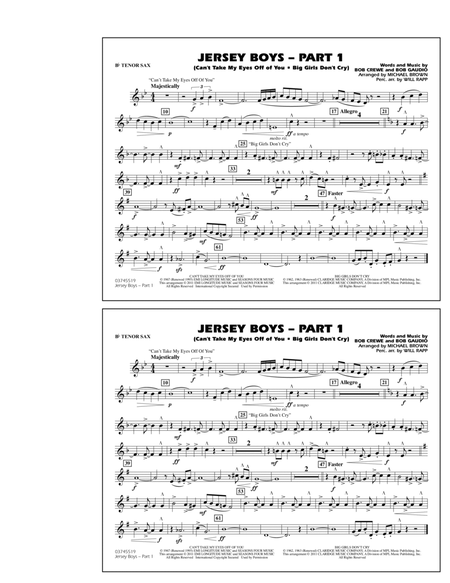 Jersey Boys: Part 1 - Bb Tenor Sax
