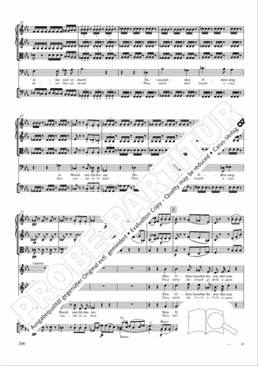 The Creation (Die Schopfung) 4-Part scores gallery preview page 228