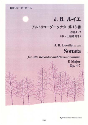 Book cover for Sonata D Major, Op. 4-7