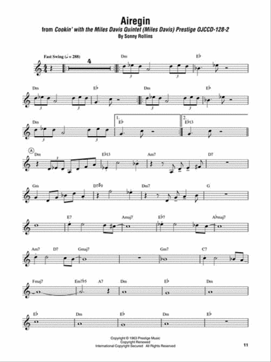 John Coltrane – Omnibook Alto Saxophone scores gallery preview page 3
