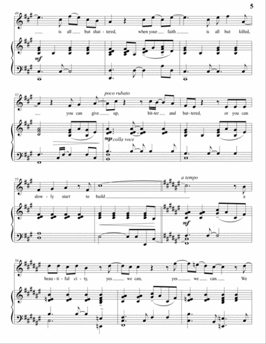 Beautiful City Beautiful City Voice scores gallery preview page 6