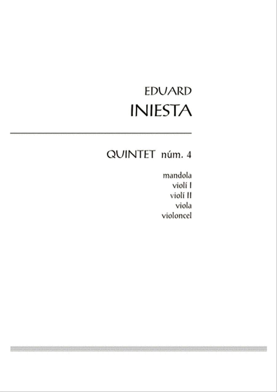 Quintet núm. 4 String Quintet scores gallery preview page 3