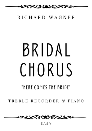Wagner - Bridal Chorus in C Major for Treble Recorder & Piano - Easy