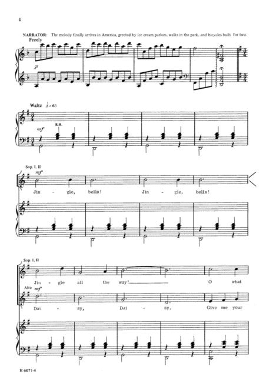 Jingle Bells through the Ages SSA scores gallery preview page 4