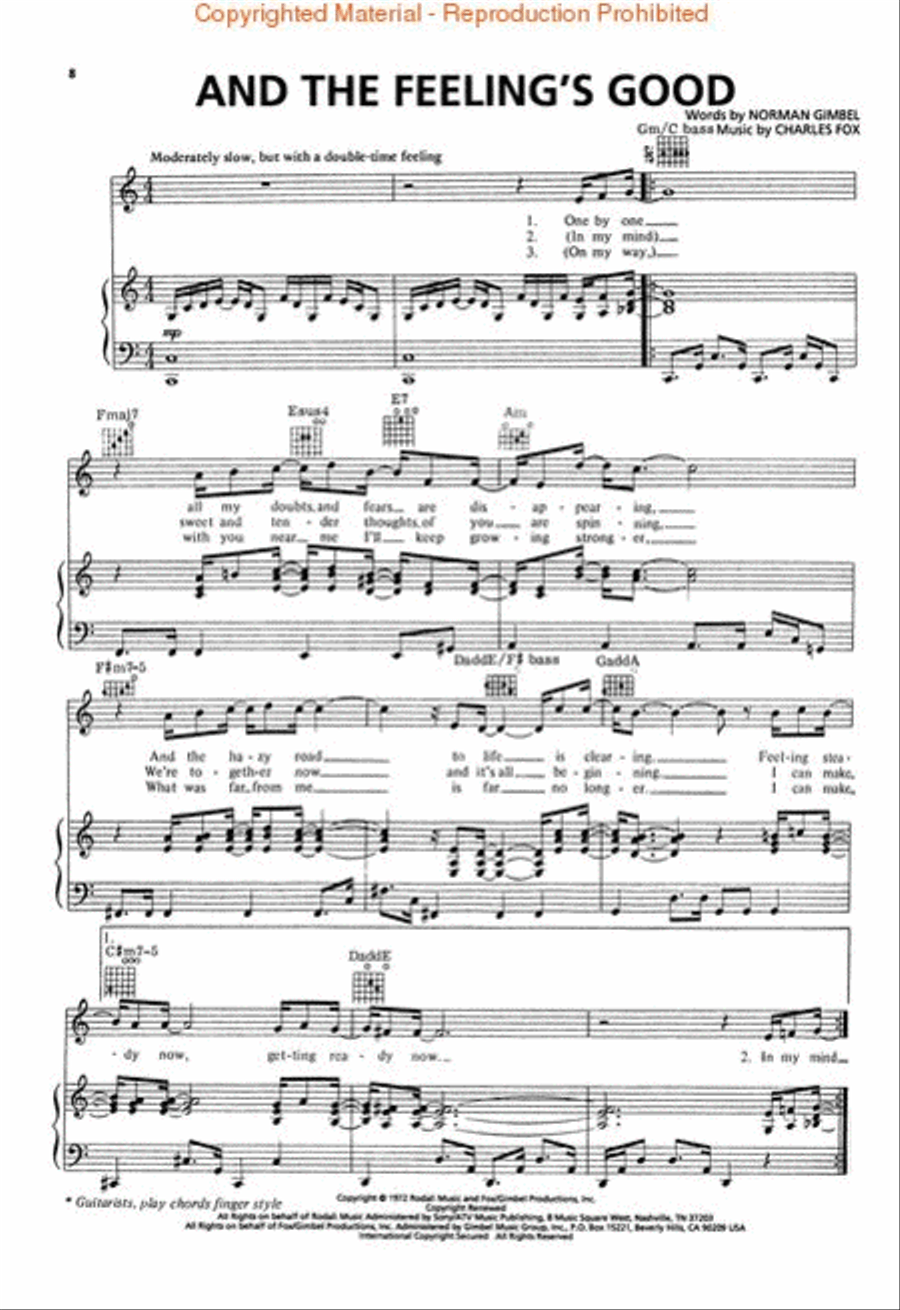 Charles Fox - Killing Me Softly with His Song, Happy Days & The Great Songs of Charles Fox Piano, Vocal, Guitar scores gallery preview page 2