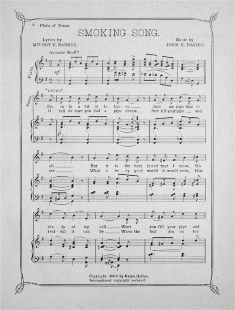Smoking Song Men's Choir scores gallery preview page 2