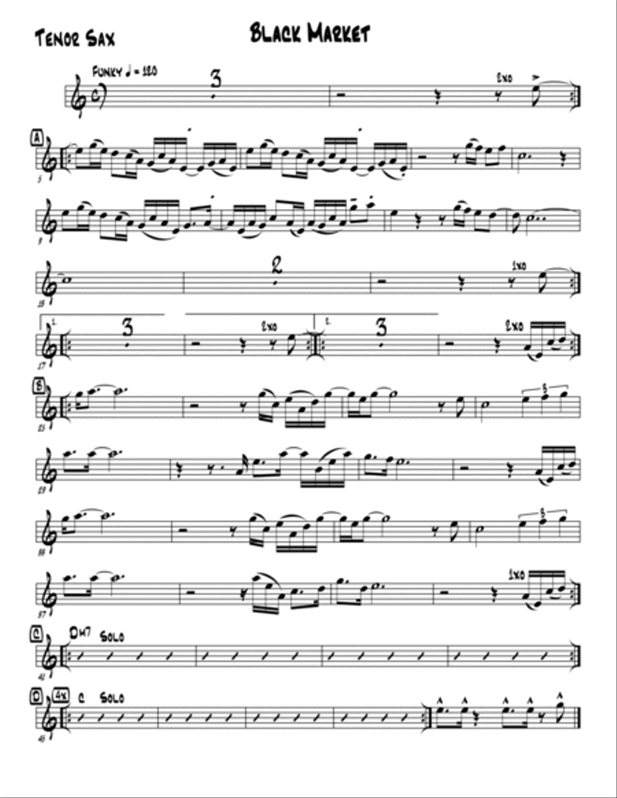 Black Market Jazz Ensemble scores gallery preview page 5
