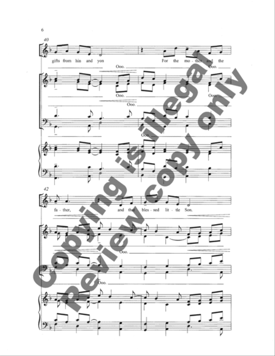 Jesus, Jesus, Rest Your Head 4-Part scores gallery preview page 19