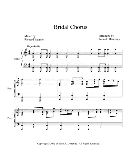 Bridal March (Wedding Piano Solo) image number null