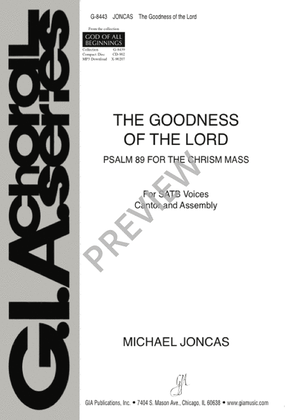 Book cover for The Goodness of the Lord