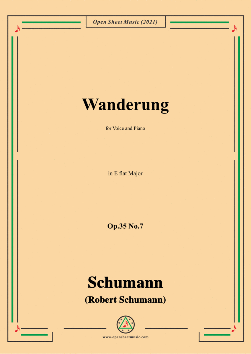Schumann-Wanderung,Op.35 No.7 in E flat Major