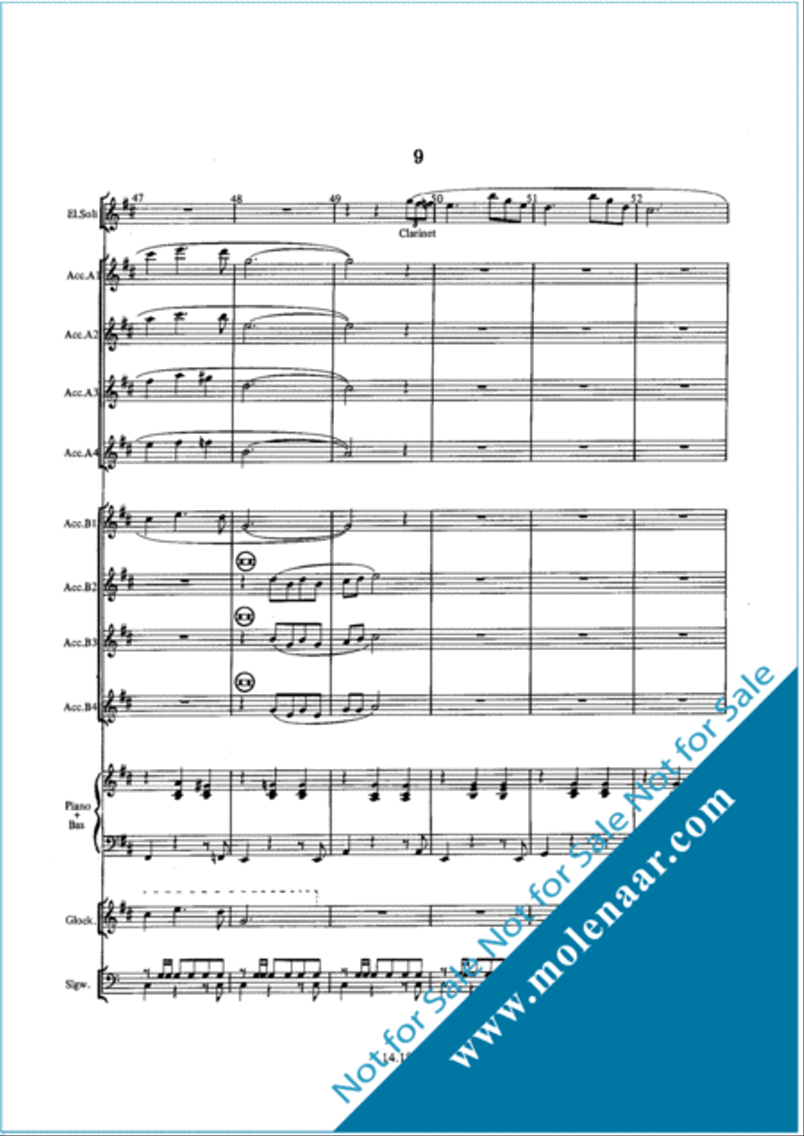 Serenade (Suite Aan Haarlem) Accordion Orchestra scores gallery preview page 13