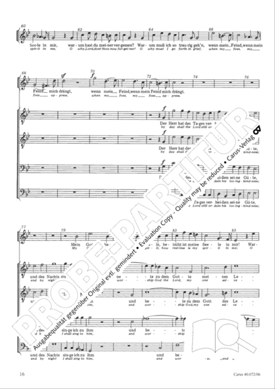 Psalm 42 4-Part scores gallery preview page 17